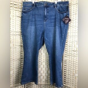 Ava and Viv Women’s Medium Wash Jeans NWT Size 24W